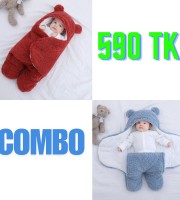 China Cute baby Blanket - Combo (Red+Pest)