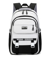 Academy Style School Bag Book Bag Lightweight College Student Backpack(Black)