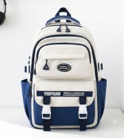 Academy Style School Bag Book Bag Lightweight College Student Backpack(blue)